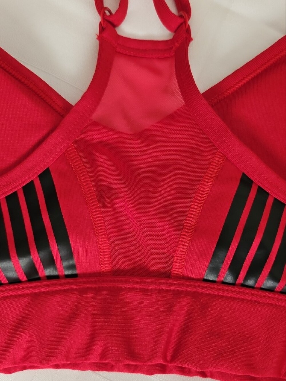 PINK Victoria's Secret Red/Pink Active Leggings & Sports Bra Set - Picture 3 of 7